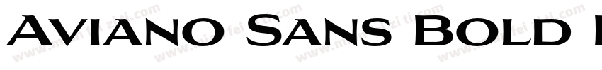 Aviano Sans Bold Reg字体转换